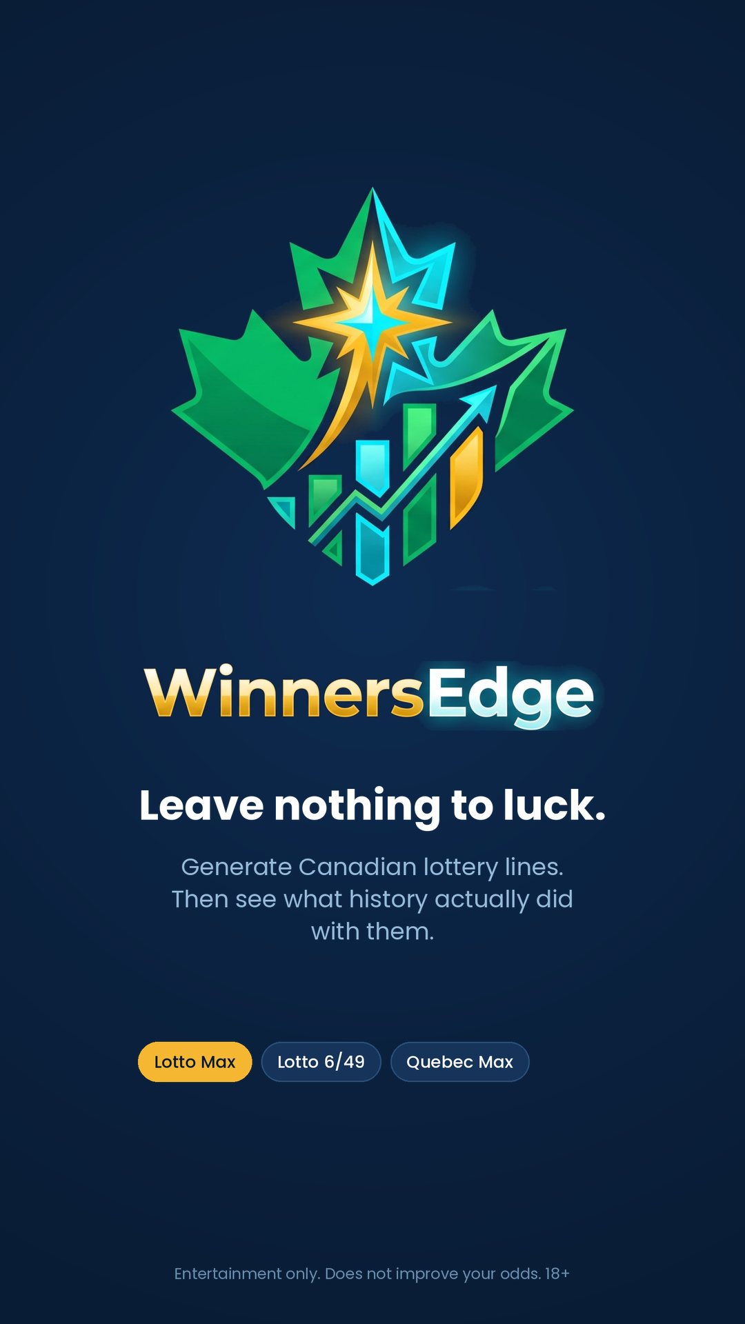 Winners Edge hero screen